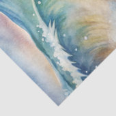 Cute Watercolor Crab on Beach Decoupage Tissuepapier (Detail)