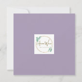 Cute Watercolor Eend En Lavendel Blank Kaart (Achterkant)