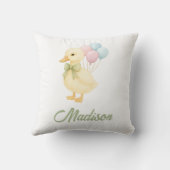 Cute Watercolor Eend Kinderkamer Decoratie Kussen (Achterkant)