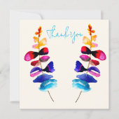 Cute watercolor floral design notitiekaartje (Voorkant)
