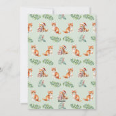 Cute Watercolor Ginger Kitten Custom Christmas Feestdagenkaart (Achterkant)