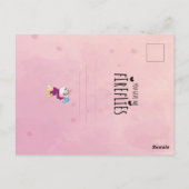 Cute Watercolor Giraffe Briefkaart (Achterkant)