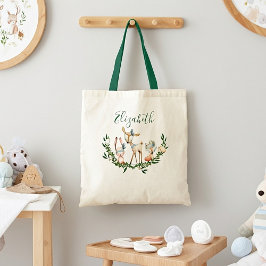 Cute watercolor herten baby tas