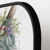 Cute Watercolor Horse Customizable Name  Pickleball Paddle (Links Detail)