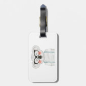 Cute Watercolor Koala with Glasses Bagagelabel (Achterkant verticaal)