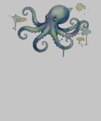 Cute Watercolor Octopus Illustration (Kraag)