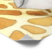 Cute Watercolor Party Animals Birthday Poster (Hoek)