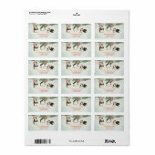 Cute Watercolor Penguins Christmas Forest Etiket (Full Sheet)