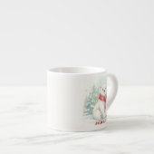 Cute watercolor Polar Bear Winter  Espresso Kop (Voorkant rechts)