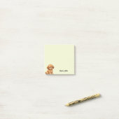 Cute Watercolor Poodle Trendy Custom Post-it® Notes (Op bureau)