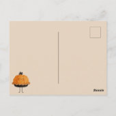  Cute Watercolor Pumpkin Pie Happy Thanksgiving  Briefkaart (Achterkant)