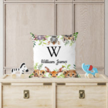 Cute Watercolor Safari Dieren Baby Kamer