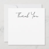 Cute Watercolor Script Botanical Houseplant Bedankkaart (Achterkant)