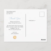 Cute watercolor sun Baby Boy Birth Announcement Briefkaart (Achterkant)