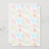 Cute Watercolor Teddy bear Illustration babyshower Kaart (Achterkant)