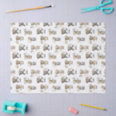 Cute Watercolor Teddy Bears with Balloons Tissuepapier (Craft)