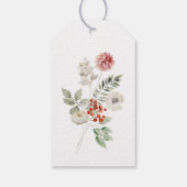 Cute Watercolor Verjaardagsfeestje met IJszeehond Cadeaulabel (Achterkant)