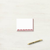 Cute WatercolorRed Automotive Vehicle Cars Post-it® Notes (Op bureau)