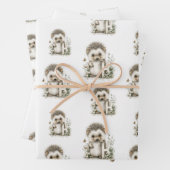 Cute watercolour baby animal alphabet Hedgehog Inpakpapier Vel (In situ)