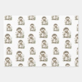 Cute watercolour baby animal alphabet Hedgehog Inpakpapier Vel (Voorkant)