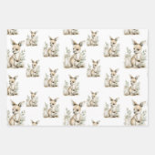 Cute watercolour baby animal alphabet Kangaroo Inpakpapier Vel (Voorkant 3)