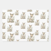 Cute watercolour baby animal alphabet Kangaroo Inpakpapier Vel (Voorkant)