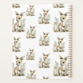 Cute watercolour baby animal alphabet Kangaroo Planner (Achterkant)