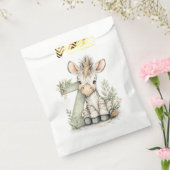 Cute watercolour baby animal alphabet Zebra Bedankzakje (Gezegeld)