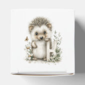Cute Watercolour Baby Animals Alphabet Hedgehog Bedankdoosjes (Bovenkant)