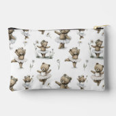 Cute Watercolour Ballerina Bear Design in tutus Etui (Achterkant)