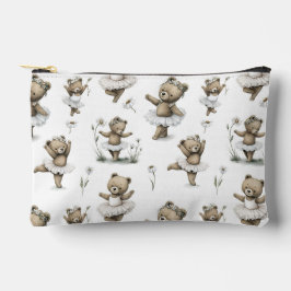 Cute Watercolour Ballerina Bear Design in tutus Etui