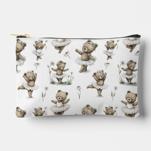 Cute Watercolour Ballerina Bear Design in tutus Etui (Voorkant)