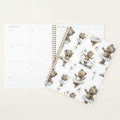 Cute Watercolour Ballerina Bear Design in tutus Planner (Display)