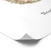 Cute Watercolour Hedgehog With Balloon Name Poster (Hoek)