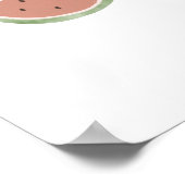 Cute Watercolour Watermelon Fruit Nursery Poster (Hoek)