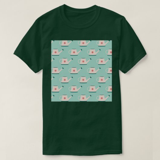 Cute watering cans pattern t-shirt (Design voorkant)