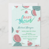 Cute Watermeloen Baby shower Kaart (Voorkant)