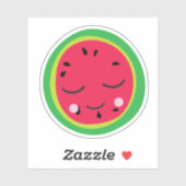 Cute watermeloen sticker (Vel)