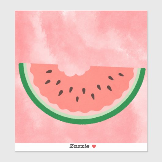 Cute watermeloen sticker (Vel)