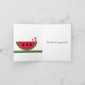 Cute Watermelon Bedankt (Binnen)