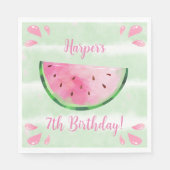 Cute Watermelon Birthday Party Servet (Voorkant)