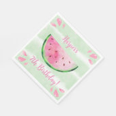 Cute Watermelon Birthday Party Servet (Hoek)