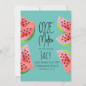 Cute Watermelon Birthday Waterverf Summer Party I Kaart (Voorkant)