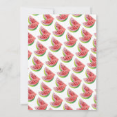 Cute Watermelon Birthday Waterverf Summer Party Kaart (Achterkant)