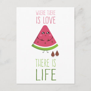 Cute Watermelon Briefkaart