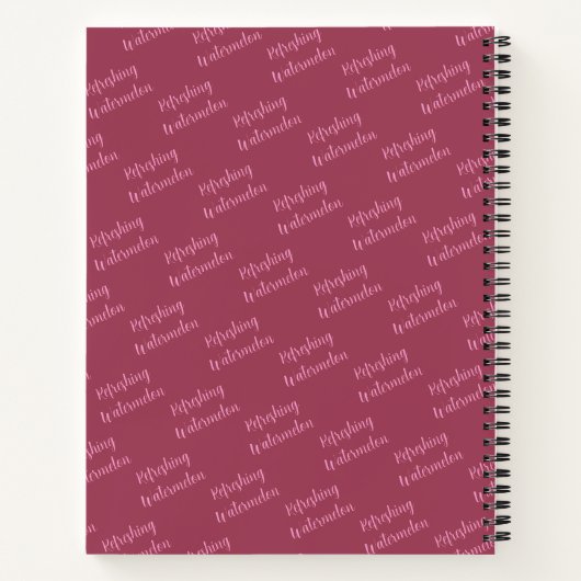 Cute Watermelon Chibi Journal Spiral Notebook Notitieboek (Achterkant)