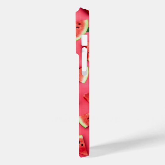 Cute Watermelon Fruit Pattern Pink iPhone Case (Achterkant / Links)