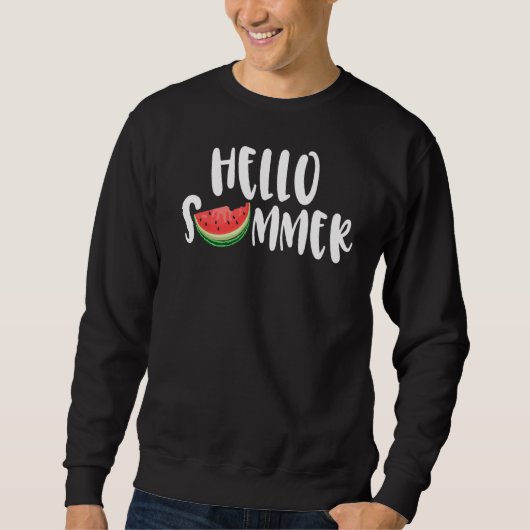 Cute Watermelon Hallo Summer Fruit  Vacatio Trui (Voorkant)