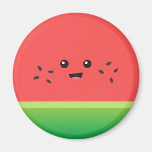 Cute Watermelon, Happy en Cheerful Magneet