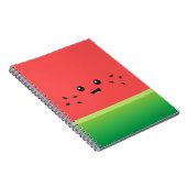 Cute Watermelon, Happy en Cheerful Notitieboek (Rechterzijde)
